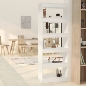 vidaXL Estante/divisória 60x30x166 cm derivados de madeira branco