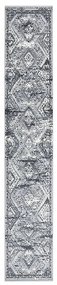 vidaXL Passadeira 60x350 cm polipropileno cinzento oriental