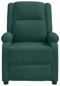 Poltrona de massagens tecido verde-escuro