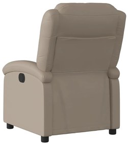 Poltrona reclinável elétrica couro artificial cor cappuccino