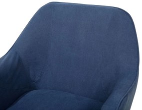 Poltrona em tecido azul marinho LOKEN Beliani