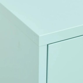 Armário de arrumação aço 80x35x101,5 cm verde-hortelã