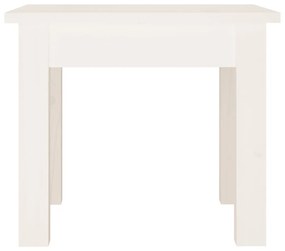 Mesa de centro 35x35x30 cm pinho maciço branco