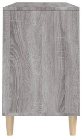 Sapateira 102x36x60 cm derivados de madeira sonoma cinza