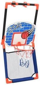 Conjunto de basquetebol multifuncional infantil piso e parede