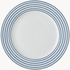 Pratos de pequeno-almoço em porcelana Candy Stripe, conjunto de 4