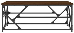 Mesa centro 100x50x40 cm derivados de madeira carvalho castanho