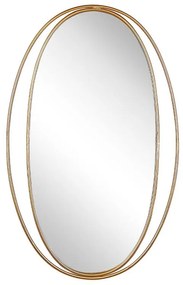 Espelho de parede dourado 90 x 55 cm BESSON Beliani
