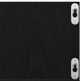 Estante de CD vidaXL Carvalho Preto 100x18x18 cm Madeira de Engenharia