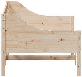 Sofá-cama sem colchão 90x200 cm madeira de pinho maciça