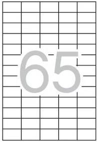 Etiquetas Autocolantes 38x21,2 mm 25 Folhas Apli