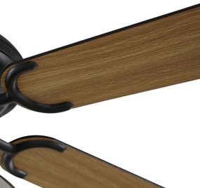Ventilador de teto preto 107,5cm com interruptor de tração - Mistral Busa Art Deco,Industrial