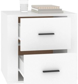 Mesa de cabeceira 50x39x47 cm branco