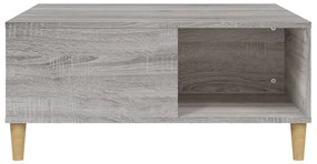 Mesa de centro 80x80x36,5 cm derivados madeira cinzento sonoma