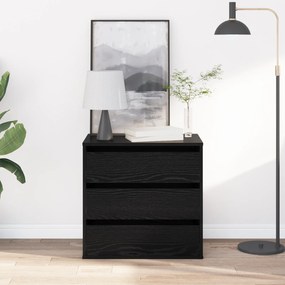vidaXL Cômoda de Canto Carvalho Preto 60x41x58 cm Madeira de Engenharia