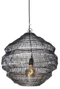 Candeeiro de suspensão oriental preto 45 cm x 40 cm - Vadi Oriental