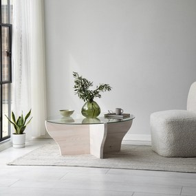 Mesa de Café Amphora - Branca - 92 cm (Largura) x 36 cm (Altura) x 92