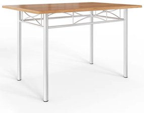 Conjunto jantar com mesa e 4 cadeiras Paul 5 peças em cor faia