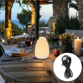 Candeeiro de Mesa Moderno RGBW Recarregável IP54 - Pion