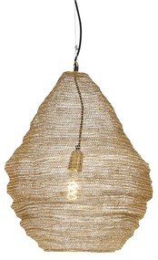 Candeeiro suspenso oriental dourado 45cm - NIDUM Oriental