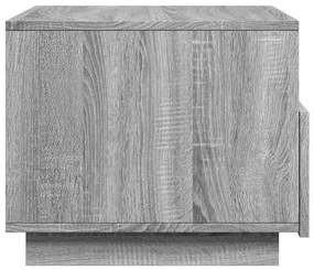 Mesa de centro com luzes LED 50x49x40 cm cinzento sonoma