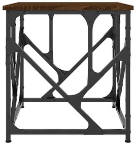 Mesa de centro 45x45x47,5cm derivados madeira carvalho castanho