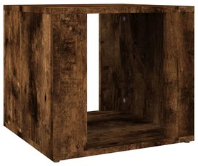 Mesa de cabeceira 41x40x36 cm derivados madeira carvalho fumado