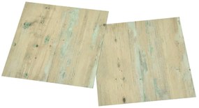 Tábuas de soalho autoadesivas 20 pcs 1,86m² PVC castanho-claro