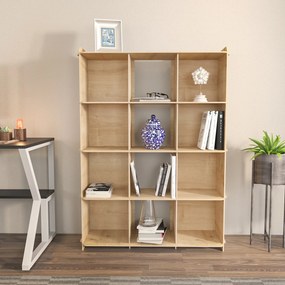 Estante Zimba – Carvalho – 92,5 x 132 x 30 cm