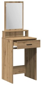 Mesa de Maquiagem vidaXL com Gavetas em Carvalho Artisan 50x41x140 cm