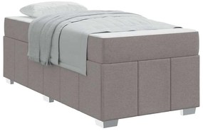 Estrutura da Cama Cinzento-acastanhado 90 x 190 cm tecido