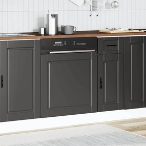 Painel máquina lavar louça Porto preto 60x1,5x67 cm