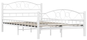 Estrutura de cama 120x200 cm metal branco