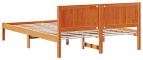 Estrutura de Cama Castanha Encerada Castanha Encerada