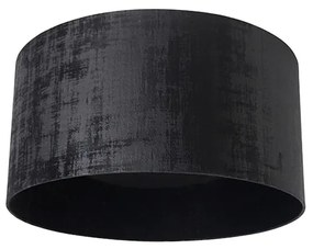Abajur de veludo preto 50/50/25 Moderno
