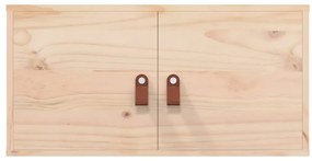 Armários de parede 2 pcs 60x30x30 cm madeira de pinho maciça
