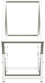 Suporte para lenha 50x25x50 cm aço laminado a frio branco