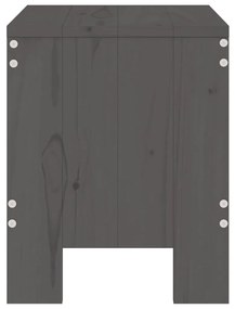 Bancos de jardim 2 pcs 40x36x45 cm pinho maciço cinzento