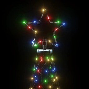 Árvore de Natal com espigão 3000 luzes LED 800 cm colorido