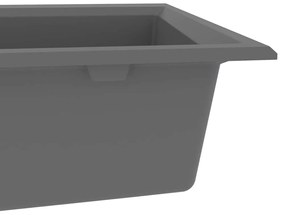Tanque de Cozinha Cinza 790x500x193 mm Granito