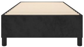 Estrutura de cama 90x190 cm veludo preto
