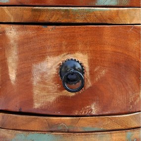 Armário com 3 gavetas madeira reciclada maciça