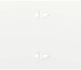 Orlas de relva 50 pcs branco 15x103 cm aço laminado a frio