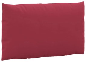 Almofadões p/ móveis paletes 3 pcs tecido oxford vermelho tinto