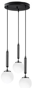 Chandelier King – Preto e Branco – 34 x 34 x 134 cm