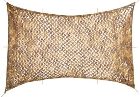 vidaXL Rede de camuflagem com saco de arrumação 724x515 cm areia