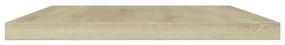 Prateleiras estante 4pcs 60x10x1,5cm contraplacado cor carvalho