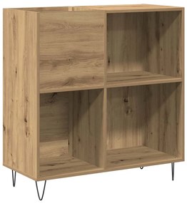 Armário para Gravação vidaXL Preto Carvalho 84,5x38x89 cm Madeira Enge