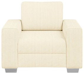 Poltrona 60 cm tecido corduroy creme