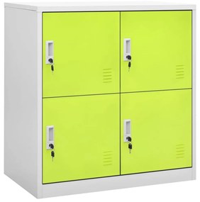 vidaXL Cacifo 90x45x92,5 cm aço cinzento-claro e verde